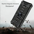 thumbnail image 4 of For Apple iPhone 13 Pro (6.1") Heavy Duty Stand Hybrid Shockproof [Military Grade] with Built-in Kickstand Fit Magnetic Car Mount Cover ,Xpm Phone Case [Black], 4 of 9