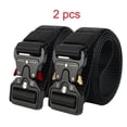 thumbnail image 2 of 2pcs Tactical Multifunctional Men'S Belts - Black Nylon, Durable Plastic Buckle - Ideal for Hunting, Outdoor Adventures and Gifting, Buckles for Belts, 2 of 4