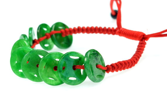 Colorful jadeite ring coin bracelet Womens Fashion Jewelry  Organizers  Bracelets on Carousell