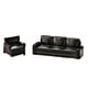 thumbnail image 2 of 2 sofás para casa de muñecas, muebles para casa de muñecas, juego de simulación para casa de muñecas a escala 1/64 Negro, 2 of 9
