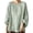 Grey, variant on Women Cotton Linen Blouse Seven Eighth Sleeve Loose Casual Top