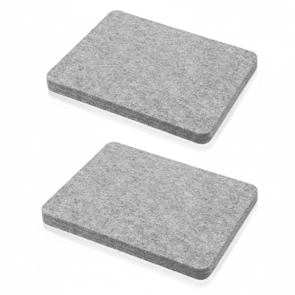 2 Pack 8x10 Inch Needle Felting Pad | Grey Wool Felting Sponge Mat | for Needle Felting Supplies, DIY Craft & Wool Art Projects
