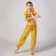 thumbnail image 5 of Conjunto de baile para niña, de poliéster, con top de lentejuelas de manga corta, cintura elástica, pantalones largos, talla mediana, cadena en la cintura, diadema y pulsera, 5 of 7