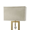 thumbnail image 2 of Contemporary Table Lamp with Rectangular Frame Base, Gold and Black - Saltoro Sherpi, 2 of 4