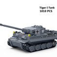 thumbnail image 3 of Bloques de construcción de tanque militar Tiger Panzer, modelo alemán M1A2 de la Segunda Guerra Mundial, figura de soldado del ejército, juguetes de construcción de la Segunda Guerra Mundial, 2023, 3 of 4