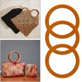 thumbnail image 4 of 4 piezas de asas redondas de madera de repuesto para bolsos hechos a mano, asas de cartera, 4 of 5