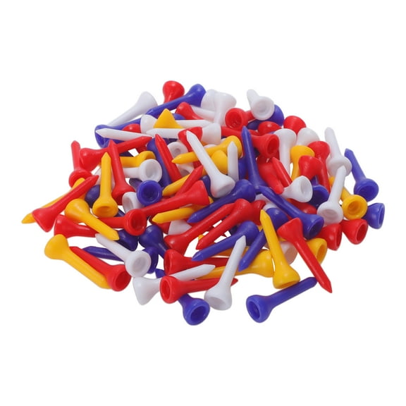 Unique Bargains 100 Pcs Portable 36mm Golf Tees 1.42" Multicolor