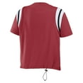 thumbnail image 3 of Women's WEAR by Erin Andrews Cardinal Arizona Cardinals Cinched Colorblock T-Shirt, 3 of 3