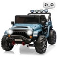 thumbnail image 1 of EDTara 24V Ride On Toys for Big Kids, 2 Seater Ride On Cars with Remote Control, Ride On Truck with 4-Wheeler Suspension, 3 Speeds, LED Lights, 1 of 9