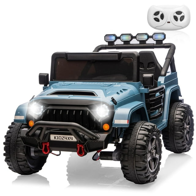 EDTara 24V Ride On Toys for Big Kids, 2 Seater Ride On Cars with Remote Control, Ride On Truck with 4-Wheeler Suspension, 3 Speeds, LED Lights