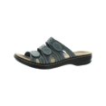 thumbnail image 1 of Clarks Women's Leisa Cacti Q Leather Ortholite EVA Casual Slide Sandal, 1 of 3
