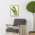 thumbnail image 2 of Fan Palm Tree Leaf Modern Abstract Illustration Artwork Framed Wall Art Print A4, 2 of 4