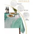 thumbnail image 2 of Green Marble Table Cloth, Waterproof Tablecloth for Rectangle Tables, Summer Ocean Wave Green Ombre Reusable Washable Fabric Table Cover for Restaurant Kitchen Dining Tables 60"x120", 2 of 9