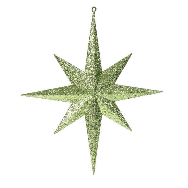 Vickerman M167573 15.75 Po. Lime Pailleté Bethlehem Star Ornament