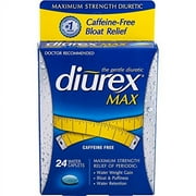 Diurex Max Caffeine Free Water Pills, 24 Caplets, 3 Pack