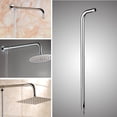 thumbnail image 1 of 24''(60cm) Stainless Steel Rainfall Shower Head Arm Round Wall Mounted Tube Rainfall Bracket Bathroom Home, 1 of 6