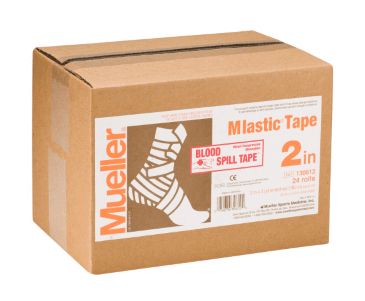Mueller Mlastic Tape, 2in x 5 yds stretched (24 rolls/cs)