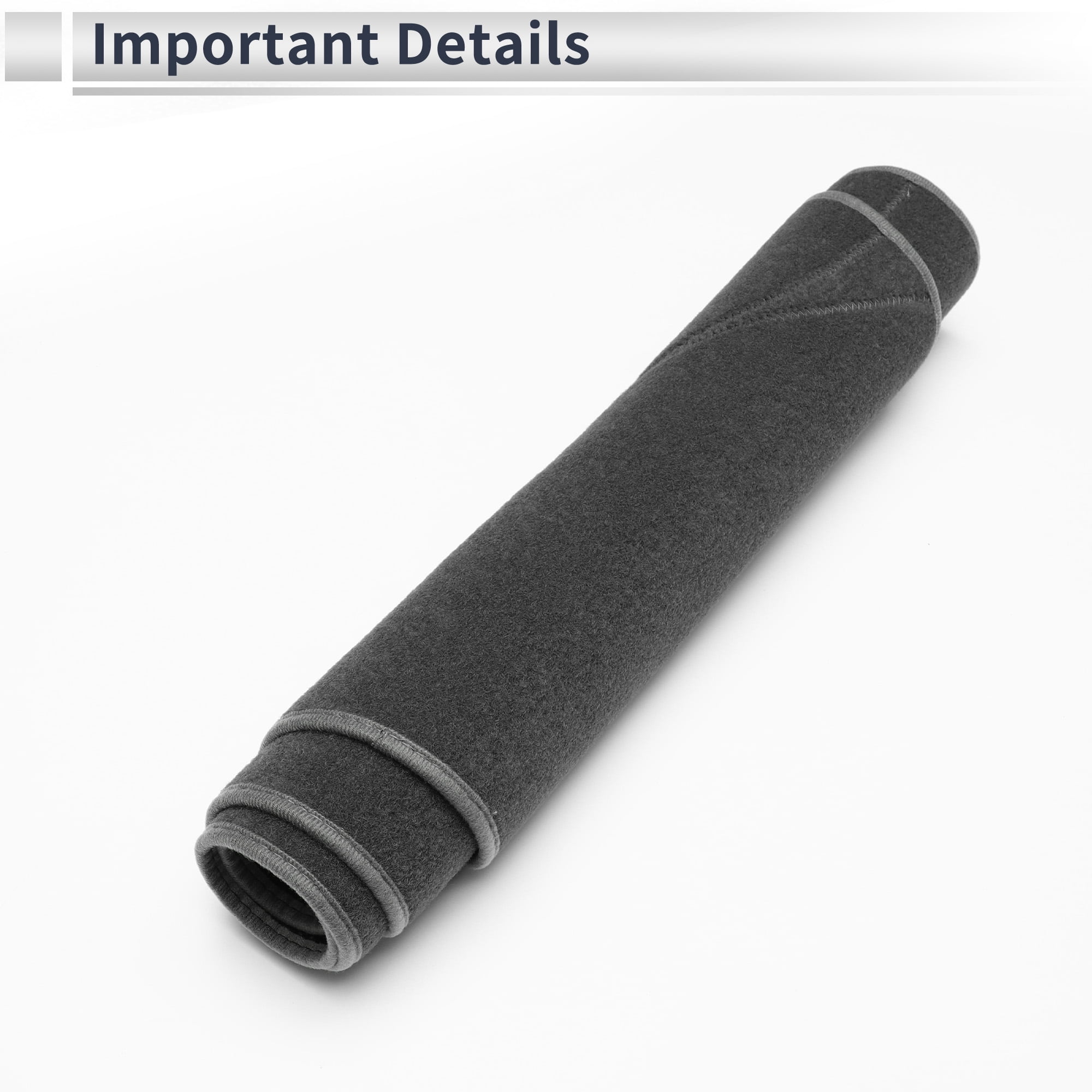 Unique Bargains Non-Slip Dashboard Cover for Ford Edge 2011-2014 Gray