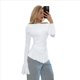 thumbnail image 1 of Blusa de para Mujer, de Larga Abullonada, con Cuello y Hombros Descubiertos, Ajustada, para Salir, Estilo Y2K. L, 1 of 10