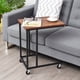 thumbnail image 2 of Costway Mesita industrial para salón, mesita auxiliar en forma de C, mesa para ordenador para dormitorio, 2 of 7