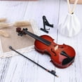 thumbnail image 4 of FNNMNNR Mini Violin With Case Music Instrument Gift Wooden Mode Collection Tiny Violin, 25 CM, 4 of 5