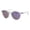 Gray (Purple Mirror), variant on Kid's Sunglasses Girl's Fashion Round Keyhole Frame Blue, Blue Mirror Lens UV400