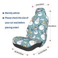 thumbnail image 3 of Wukai Snowflake Scarf Snowman Full Set Car Seat Covers with Soft Padding Universal Auto Front Seats Protector and Cushion Mat, 3 of 5