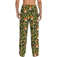 thumbnail image 2 of Bixox Men's Mushroom Leaf Patterned Pajama Pants with Pockets Lounge Clothes for Home, 2 of 5