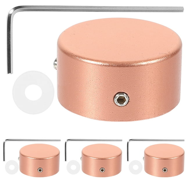 1 Set Metal Guitar Effect Pedal Footswitch Topper Effect Foot Nail Caps Metal Pedal Protection Cap