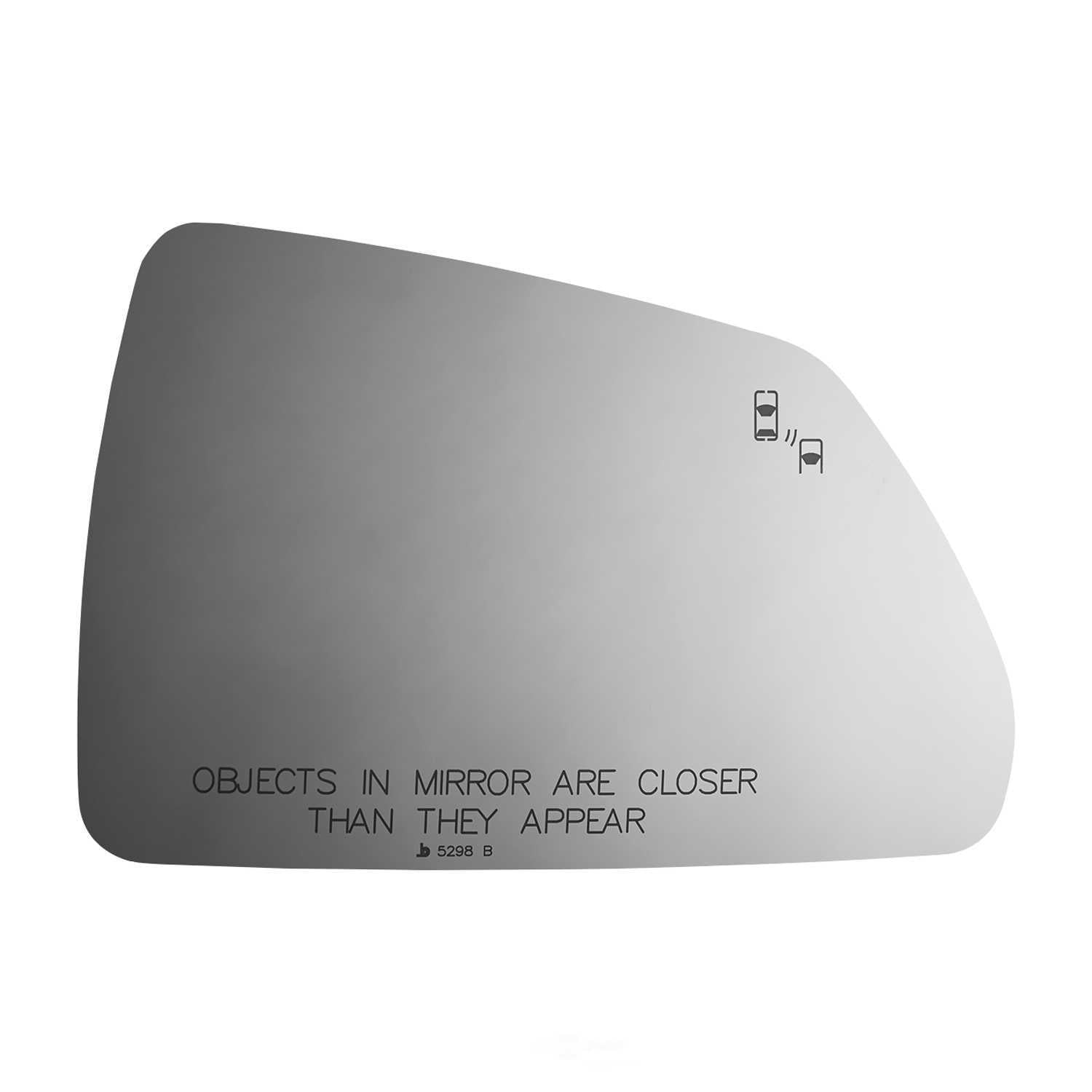 Burco Side View Mirror Replacement Glass - Clear Glass - 5298B