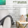 thumbnail image 7 of Bestco 15" Desk Lamps w Metal Bases Table Lamps for Bedroom Living Room, Set of 2, 7 of 7