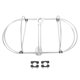 thumbnail image 3 of Soporte de guardabarros doble de acero inoxidable 304, estante para guardabarros de barco a prueba de óxido, apto para guardabarros de yate marino de 9 pulgadas, 3 of 5