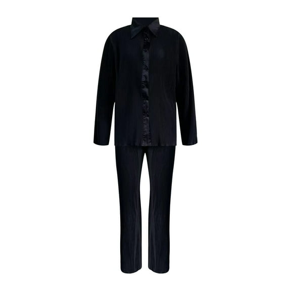 Sngxgn Women's Cotton Nightgown Sleepwear Long Sleeves Shirt Casual Print Sleepdress(Black,M)