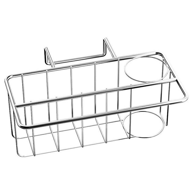Soporte De Esponja 3 En 1 Para Fregadero De Cocina, Colgador De Tela Para Platos, Escurridor De Acero Inoxidable Para Herramientas De Cocina Advancent HA036333-00