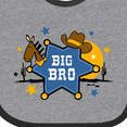 thumbnail image 4 of Inktastic Cowboy Big Bro Boys Baby Bib, 4 of 4