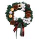 thumbnail image 1 of Feliz Navidad Para La Puerta Delantera Corona De Navidad Artificial De Invierno Con Cono De Pino Algodón Decorativo Para Ventanas Chimeneas Escaleras Methold HA039283-00, 1 of 6