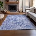 thumbnail image 6 of Addison Rugs Mayfield Washable Transitional Organic Blue Rectangle Rug, 3' x 5', 6 of 6