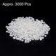 thumbnail image 3 of 500uds ABS Media Perla Cuentas Unique Bargains Blanco 4mm Resina Plano Reverso Brillante Imitación Perla Cuenta para DIY Artesanía Confección Zapatos Boda Navidad Foto Marcos, 3 of 5