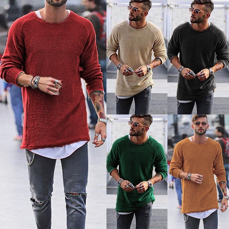 mens long line tee