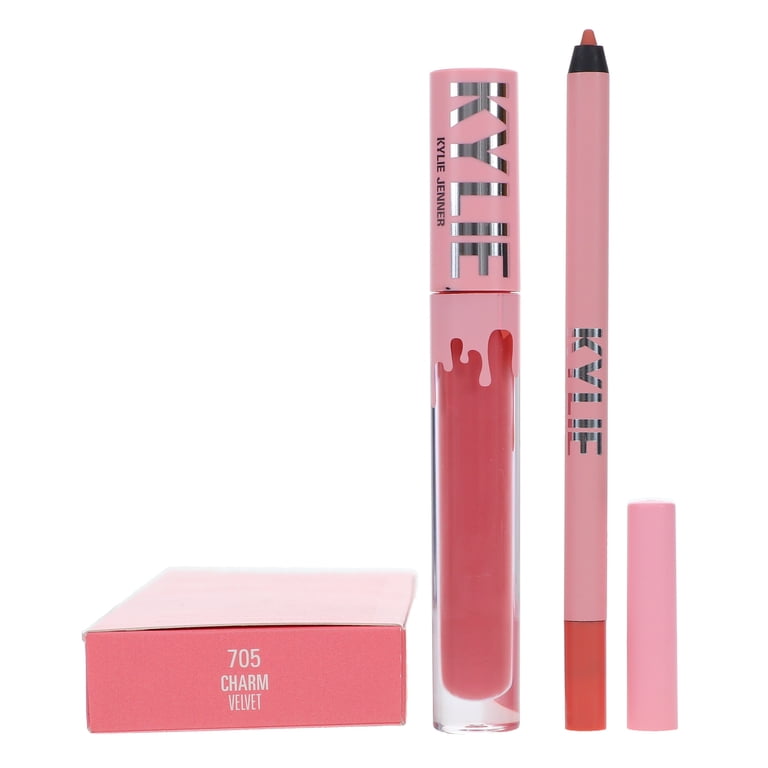 Kylie Cosmetics Velvet Lip Kit - 705 Charm , 2 Pc 0.10 oz Velvet