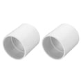 thumbnail image 1 of Uxcell 2 Pcs Pipe Fitting 2.5" Coupling Adapter Socket x Socket White, 1 of 6