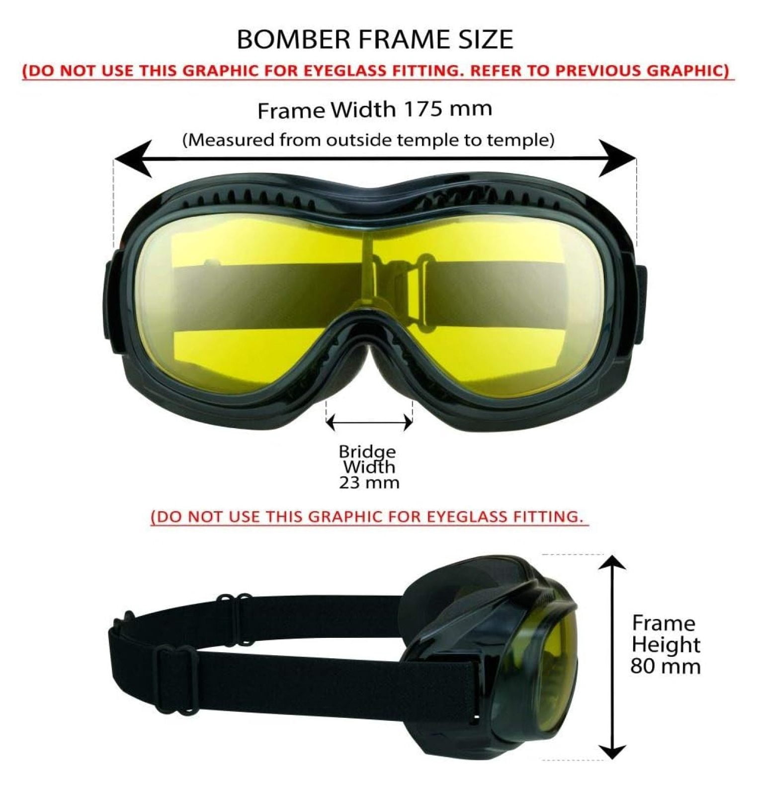 Fit Over Goggles for Eye-Glasses Motorcycle Riding Cycling Skiing Sky Diving Outdoor Work