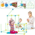 thumbnail image 4 of ziyahi Fort Building Kit Educational Children Castle Building Toy Plastic DIY Fort Construction Kit, 4 of 7