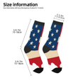 thumbnail image 2 of Fuzoiu American Flag Map Print Kids Socks For Boys Girls,Grip Crew Socks with Non Slip,Lightweight Stretch Crew Socks,Toddlers Crew Boot Socks, 2 of 5