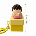 thumbnail image 3 of RHEA- Cartoon Buddha Clicky Keyboard Keychain With Lights Great Stress Relief Toy, 3 of 6