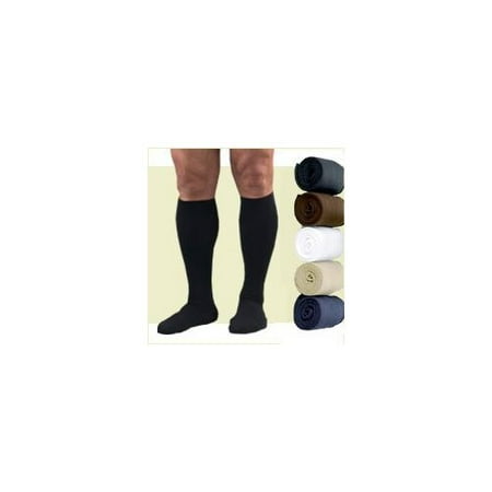 Activa H2573 Therapeutic Mens Ribbed Dress Socks 15-20 mmHg - Size & Color- Brown Large