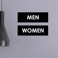 thumbnail image 3 of Basic Men Women Sign Set (White) - Large, 3 of 5