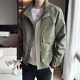 thumbnail image 5 of Reseñas de abrigos masculinos coreanos Muchas chaquetas elegantes de color sólido y corte entallado para hombre Harajuku Venta barata Entrega rápida Alta calidad Tendencia, 5 of 5