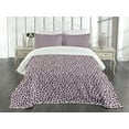 thumbnail image 3 of Ambesonne Leopard Print Quilted Bedspread Set 3 Pcs, Girly Pink Black, Queen Size, White Black Pink, 3 of 5
