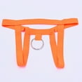 thumbnail image 3 of Bigersell Womens Cheeky Underwear Clearance Crotchless Panties Bikini Panty Style P-194 Polyester Bikini Panties Ladies Thong Briefs High Waist Women's Panties Orange One Size, 3 of 6